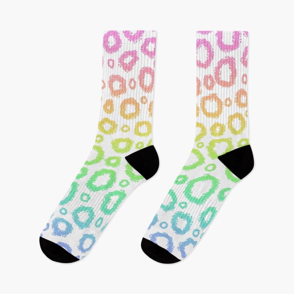 Item preview, Wonky Circles in Rainbow Colors designed and sold by Whoopsidoodle.