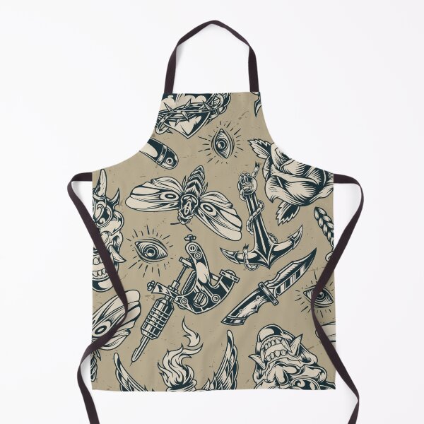 Item preview, Amazing Monochrome Tattoo Pattern designed and sold by Vector Scout Lab.
