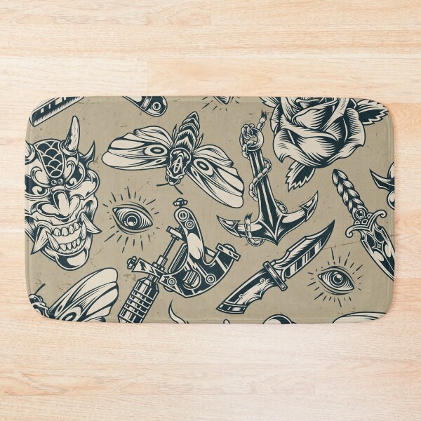 Item preview, Amazing Monochrome Tattoo Pattern designed and sold by Vector Scout Lab.