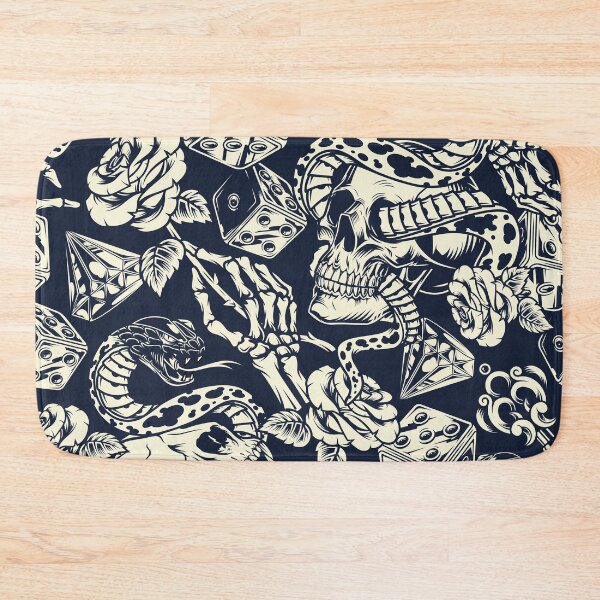 Item preview, Amazing Tattoo Monochrome Pattern designed and sold by Vector Scout Lab.