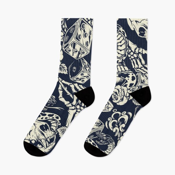 Item preview, Amazing Tattoo Monochrome Pattern designed and sold by Vector Scout Lab.