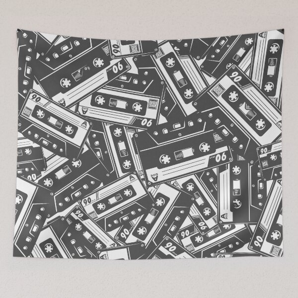 Item preview, Monochrome Retro Cassettes designed and sold by Vector Scout Lab.