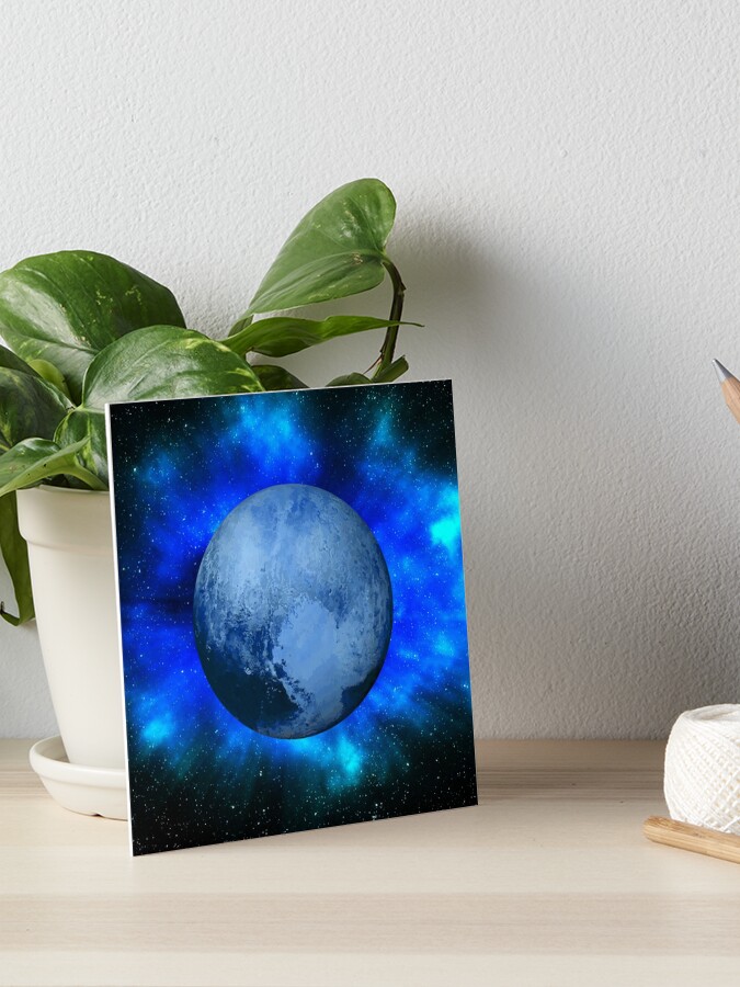 pluto ice planet painting