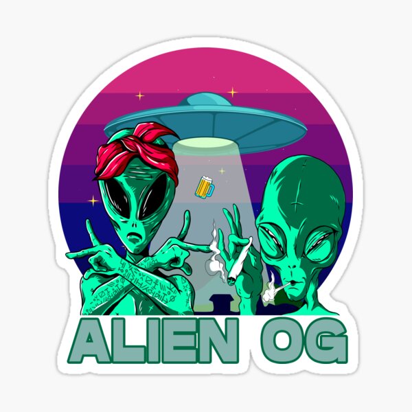 Item preview, Cannabis Strains Alien OG designed and sold by Coder-T.