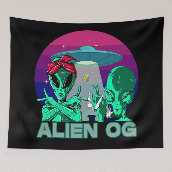 Item preview, Cannabis Strains Alien OG designed and sold by Coder-T.