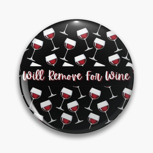 Item preview, Will Remove for Wine - Wine Glass Pattern - Red Wine - by Boo-da-chay designed and sold by Boo-da-chay.