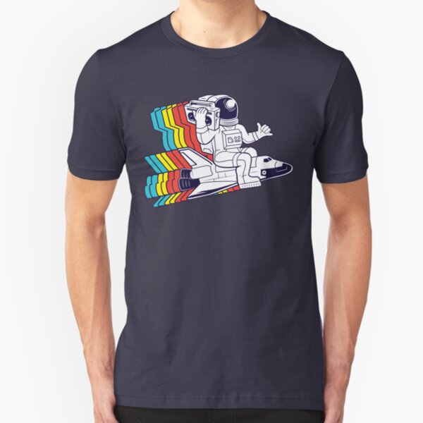 funky astronaut Slim Fit T-Shirt