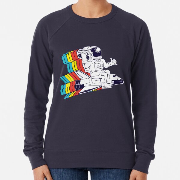 funky astronaut Lightweight Sweatshirt