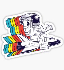 funky astronaut Sticker