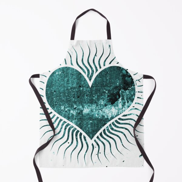 Item preview, Blue Grunge Heart with Sunbeams designed and sold by ittybittyowl.