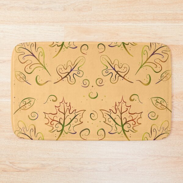Item preview, Whimsical Fall Leaves Beige background designed and sold by Zurickdesigns.