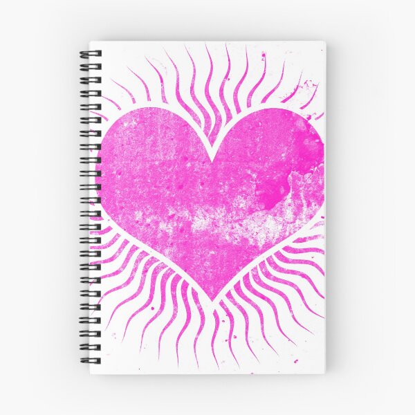 Item preview, Pink Grunge Heart with Sunbeams designed and sold by ittybittyowl.