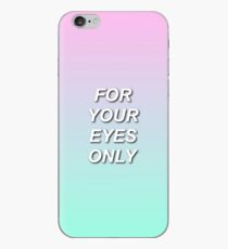 One Direction "For your eyes only" If I Could Fly Lyrics iPhone Case