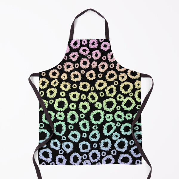 Item preview, Wonky Circles - Black with Pastel Rainbow designed and sold by Whoopsidoodle.