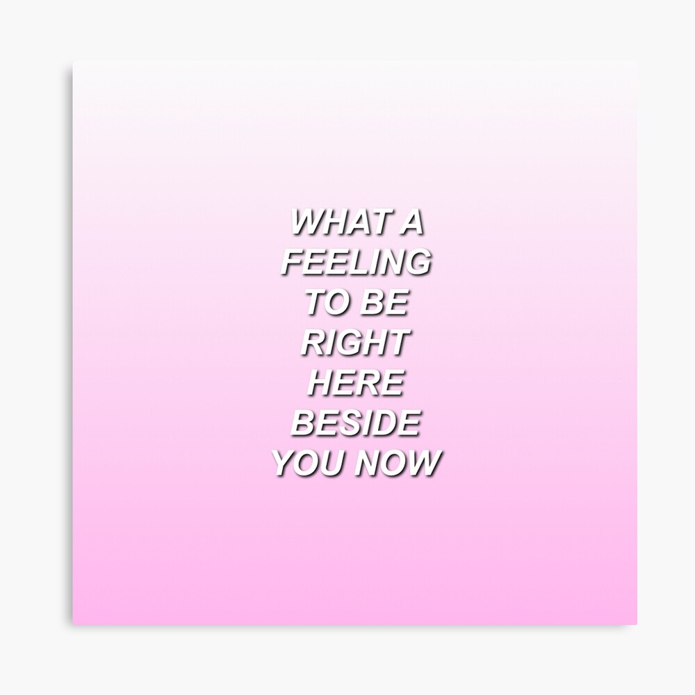 One Direction What A Feeling Lyrics Photographic Print By Melissacascio Redbubble