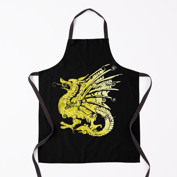 Item preview, Mythical Golden Dragon iwith Swirls designed and sold by ittybittyowl.