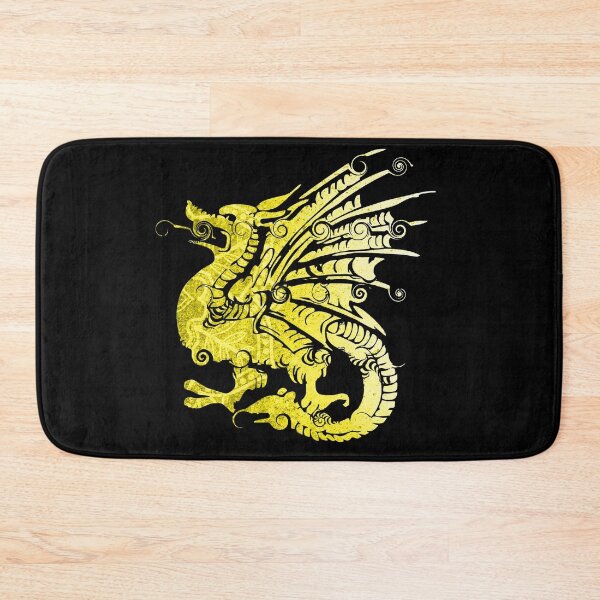 Item preview, Mythical Golden Dragon iwith Swirls designed and sold by ittybittyowl.