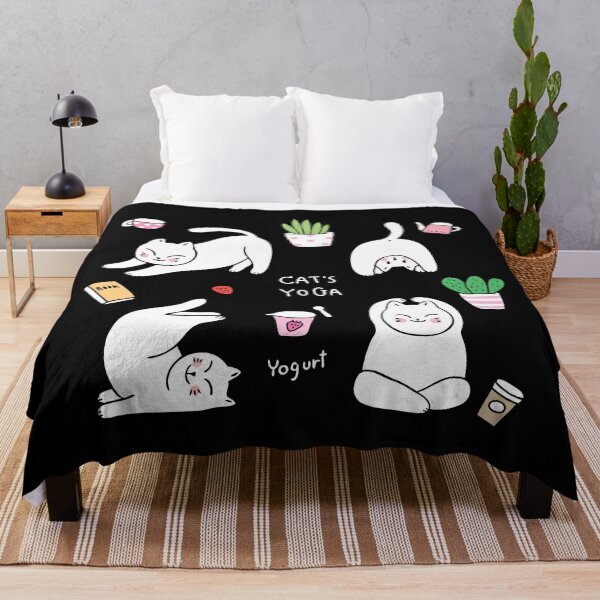 Item preview, Cute cat doing Yoga designed and sold by kalud-zoldyck.