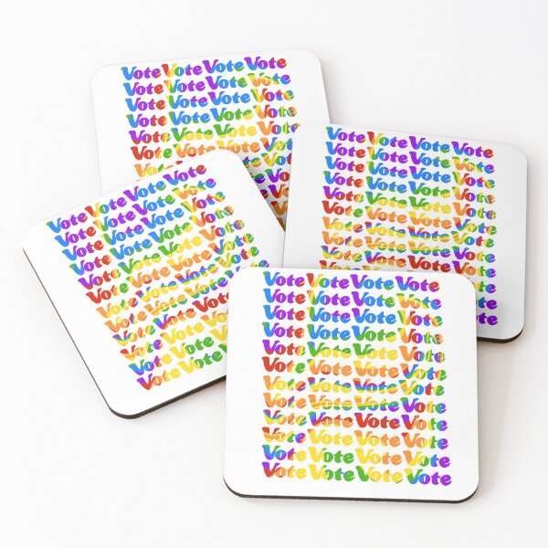 Item preview, Rainbow Swirls Vote designed and sold by Emily Boynton.