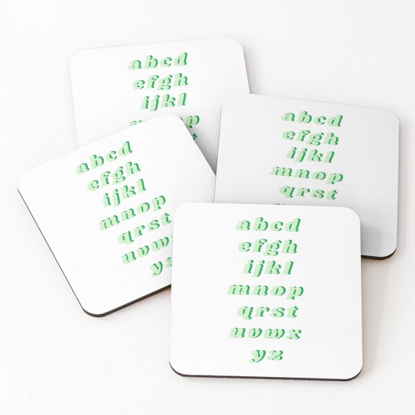 Item preview, Alphabet Pack Green designed and sold by isobelcough.
