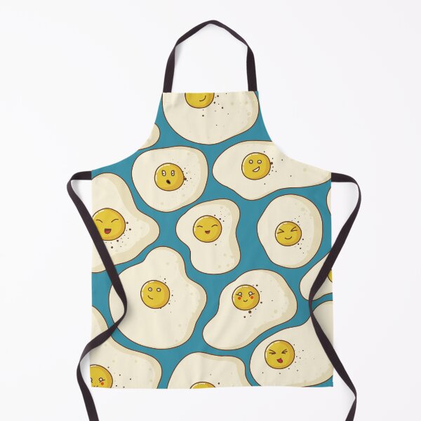 Item preview, Kawaii Fried Eggs Pattern designed and sold by space-kitten.