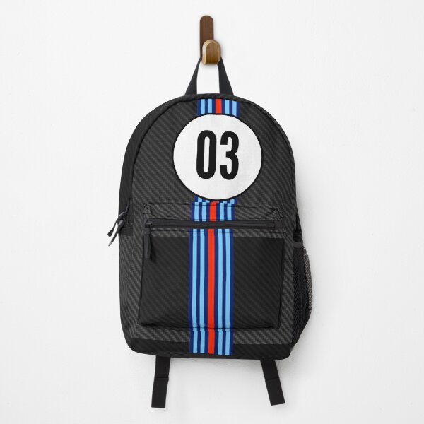Item preview, Martini Racing Number 03 Carbon Poster – Vintage Racing Livery Art designed and sold by Road To Track.