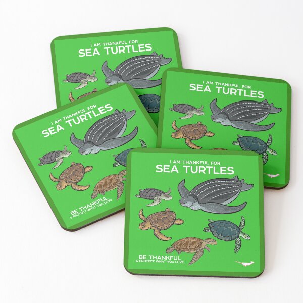 Item preview, I Am Thankful For Sea Turtles designed and sold by Peppermint Narwhal.