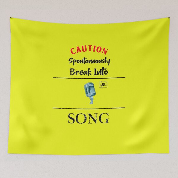 Item preview, Caution Spontaneously Break Into Song! Music  Band Piano Orchestra  designed and sold by musicmusicpin.