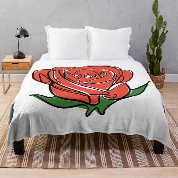 Artikelvorschau, Minimalistische rote Rose entworfen und verkauft von willowsbunnies.