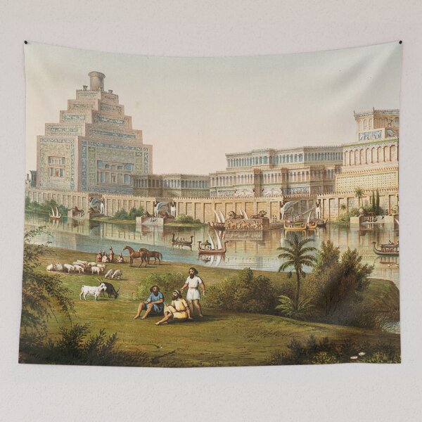 Item preview, Assyrian palaces from Mesopotamia and Nineveh designed and sold by Qrhoo.