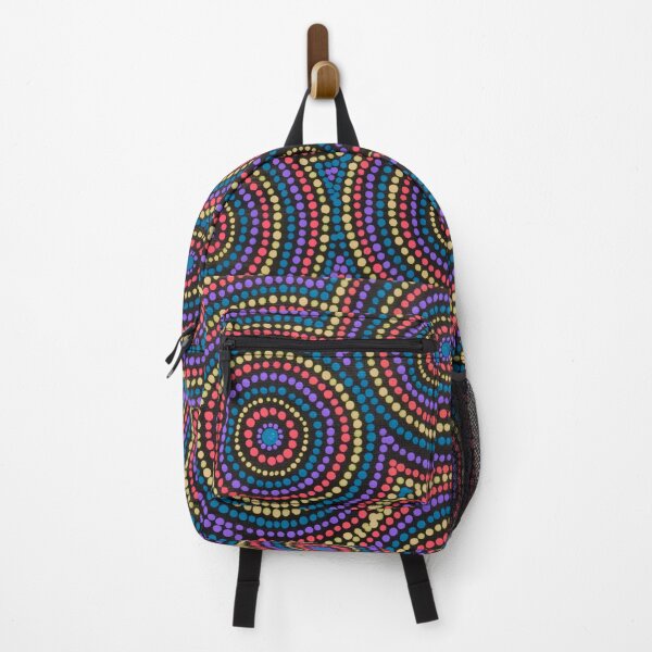 Item preview, Australian Aboriginal Art Red and Purple Desert Waterholes designed and sold by GhostGumDesigns.
