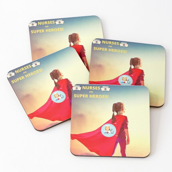 "HERO NURSES" Coasters (Set of 4)