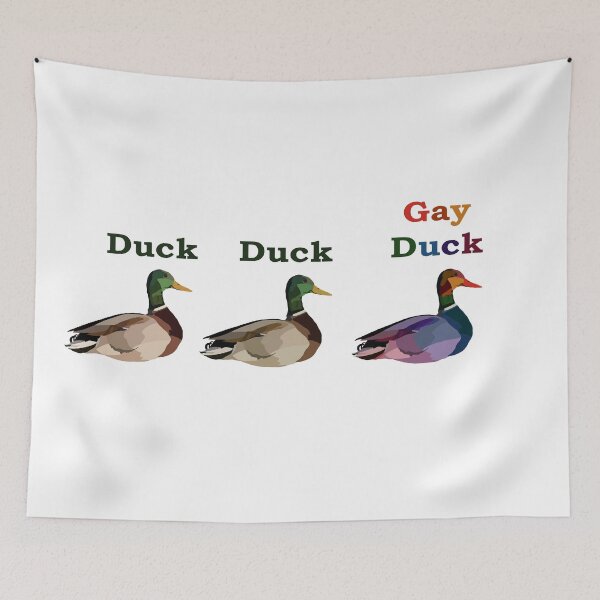 Item preview, Duck, Duck, Gay Duck designed and sold by Sarah Chatfield.
