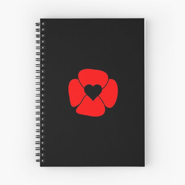 Item preview, Minimalist Remembrance Day red poppy heart commemoration detail designed and sold by Deegital18.
