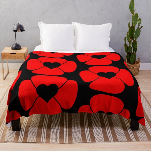 Item preview, Minimalist Remembrance Day red poppy heart commemoration detail designed and sold by Deegital18.