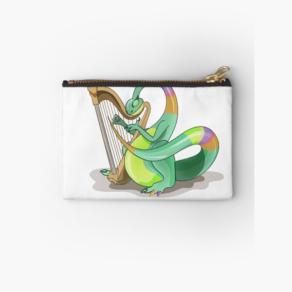 Item preview, Illustration of a Plateosaurus playing the harp. designed and sold by StocktrekImages.