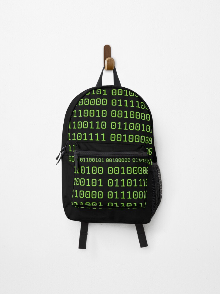 Thumbnail 1 of 3, Backpack, High tech binary code designed and sold by SparkleJimmy.
