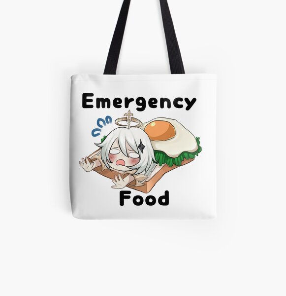 Paimon Genshin Impact Emergency Impact Tote Bag By Edgeshirt Redbubble