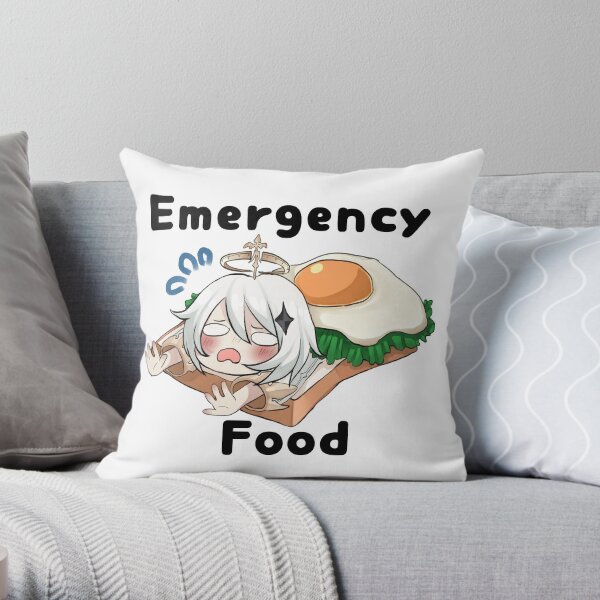 Genshin Impact | Paimon Emergency Food W / Text Dekokissen