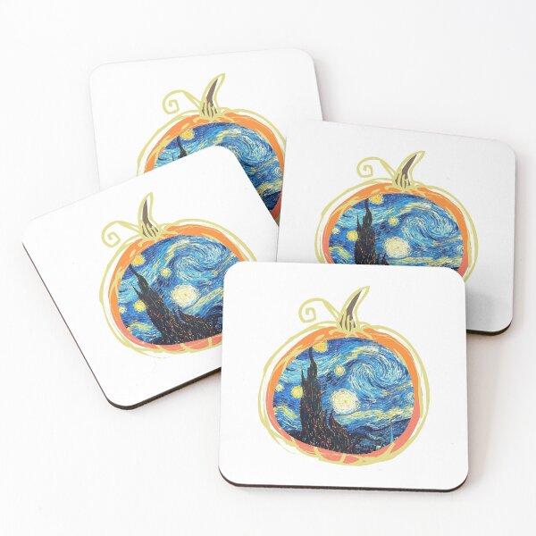Item preview, Starry Night Vincent Van Gogh Fall Pumpkin  designed and sold by BodhiCrave.