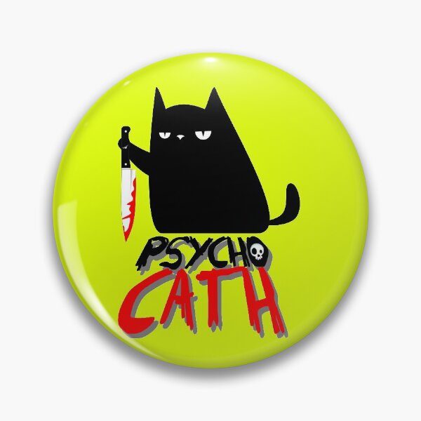 Item preview, psycho killer cat with knife - new funny halloween cat lover shirt designed and sold by enigmatyc.