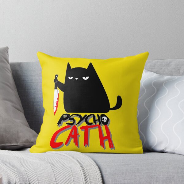 Item preview, psycho killer cat with knife - new funny halloween cat lover shirt designed and sold by enigmatyc.