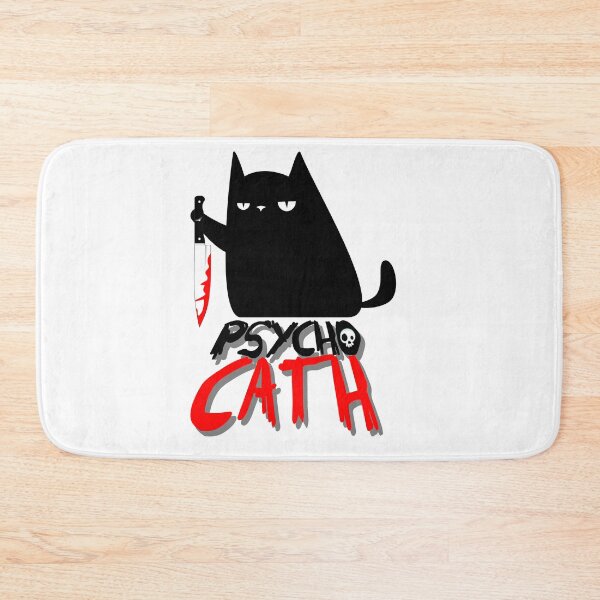 Item preview, psycho killer cat with knife - new funny halloween cat lover shirt designed and sold by enigmatyc.