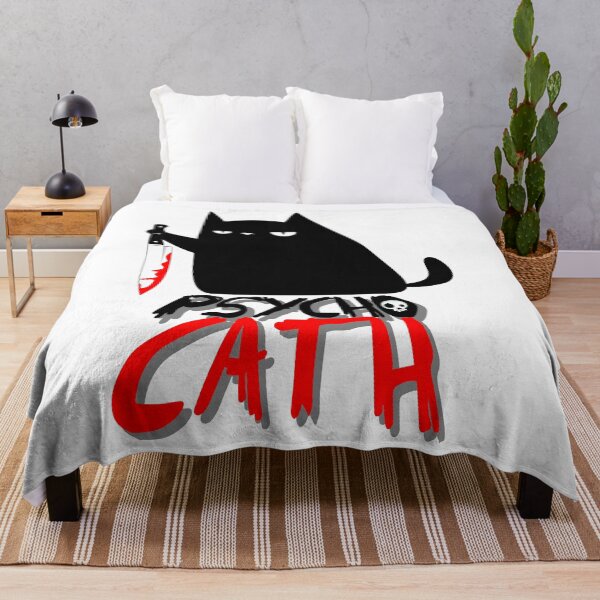 Item preview, psycho killer cat with knife - new funny halloween cat lover shirt designed and sold by enigmatyc.