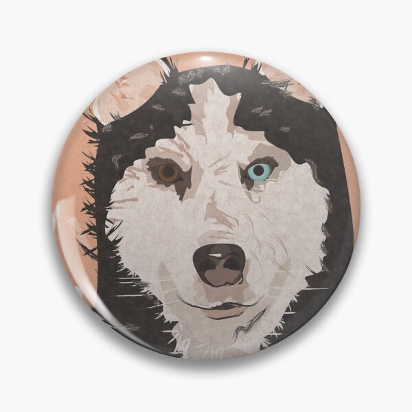 Item preview, Husky Dog Illustration Print Posters and Art Prints designed and sold by Alillluna.