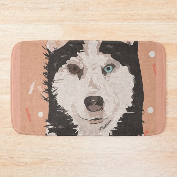 Item preview, Husky Dog Illustration Print Posters and Art Prints designed and sold by Alillluna.