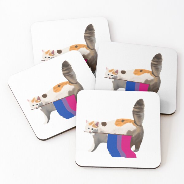 Item preview, Bi Pride Cat LGBT Queer Community Support designed and sold by fiatluxillust.