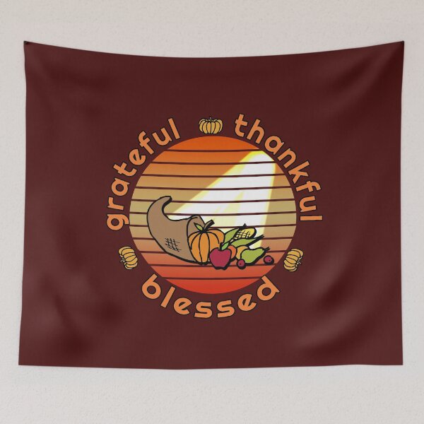 Item preview, Grateful Thankful Blessed Thanksgiving  designed and sold by Greenbaby.