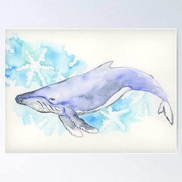 Item preview, Watercolor Whale designed and sold by Mernion.