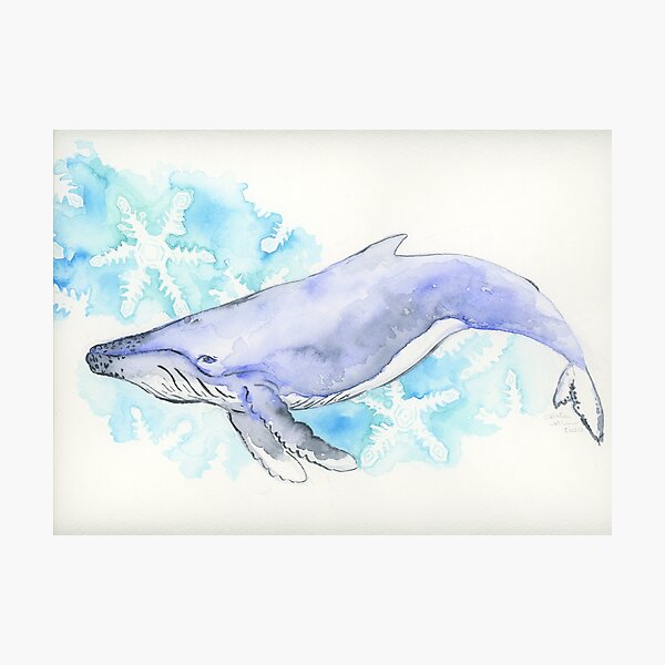 Item preview, Watercolor Whale designed and sold by Mernion.